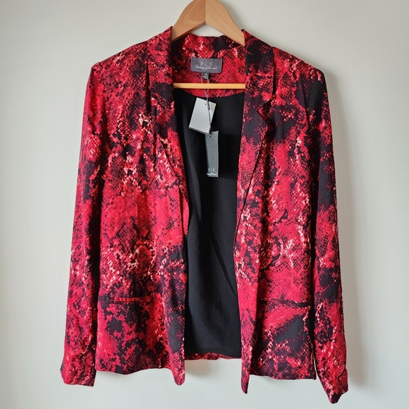 PJK Patterson J. Kincaid Snake Skin Open Blazer - Picture 7 of 7